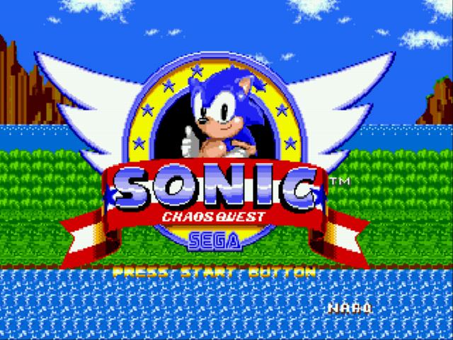 Sonic Chaos Quest v1.5 Title Screen